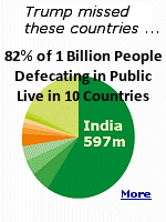 According to the author, Indias sole claim to fame is as the worlds largest public toilet.